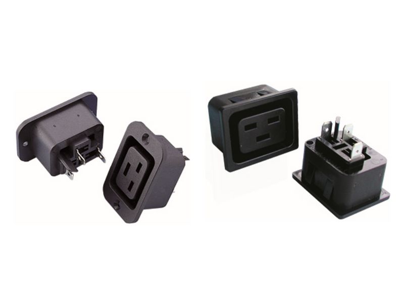 SS-3C / 3D Series power entry module on a white background